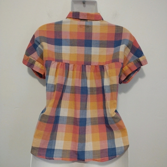 Madewell Multicolor Plaid Button Down Shirt - Picture 10 of 16
